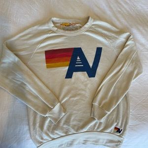 Aviator Nation Cream Crewneck Sweatshirt